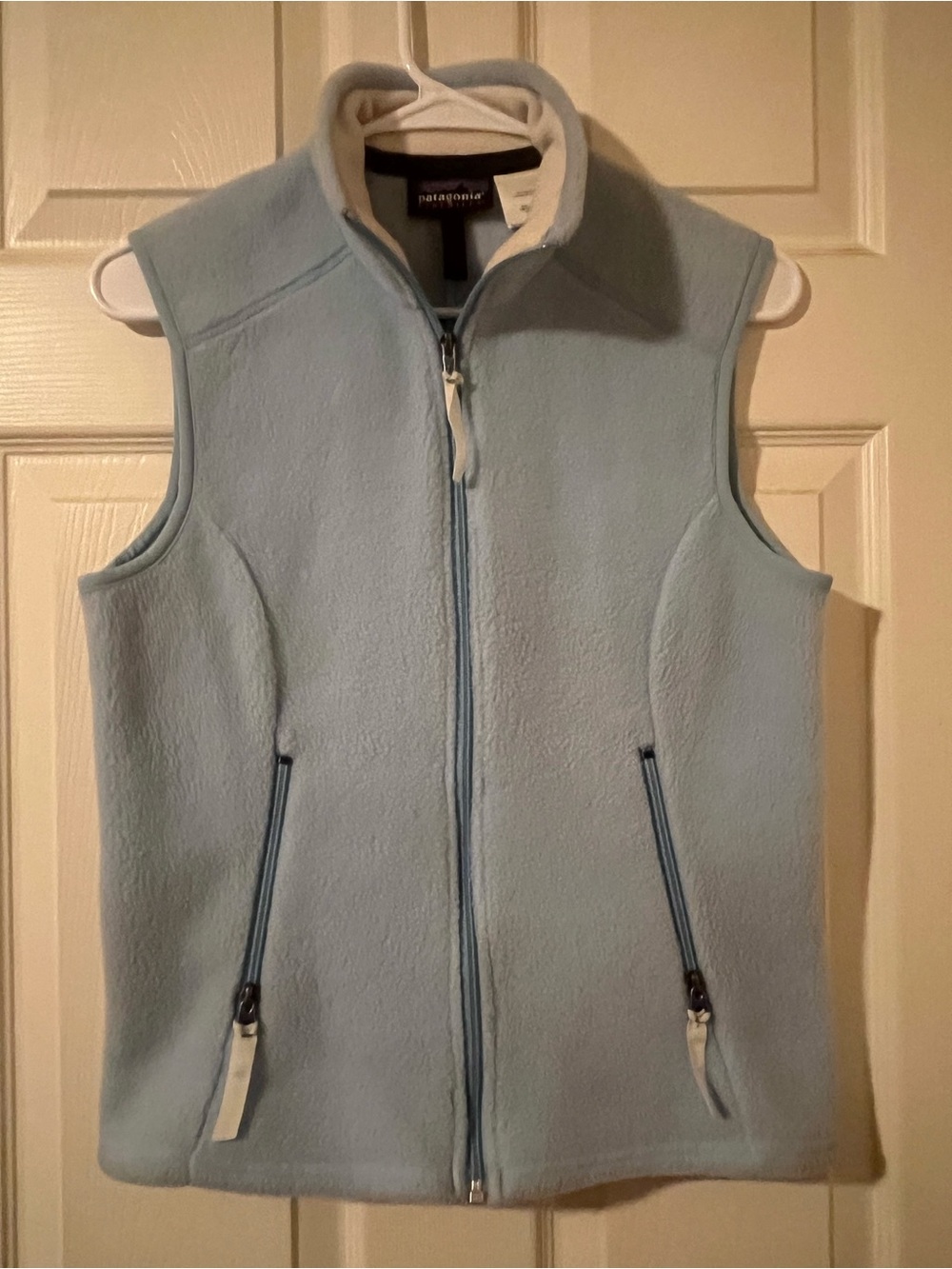 ✨🩵Patagonia Women's Synchilla Fleece Full Zip Vest Light Blue - Size Small